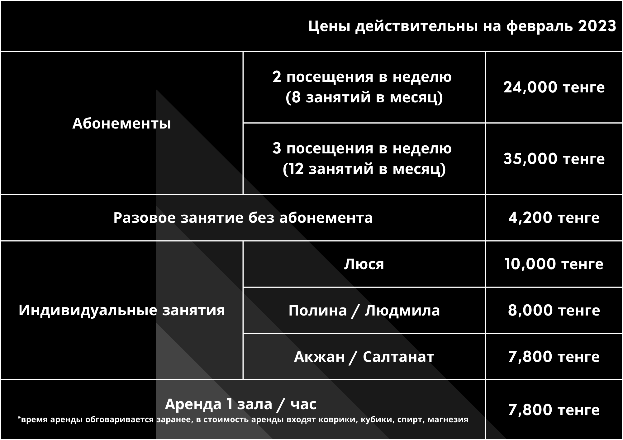 Timetable